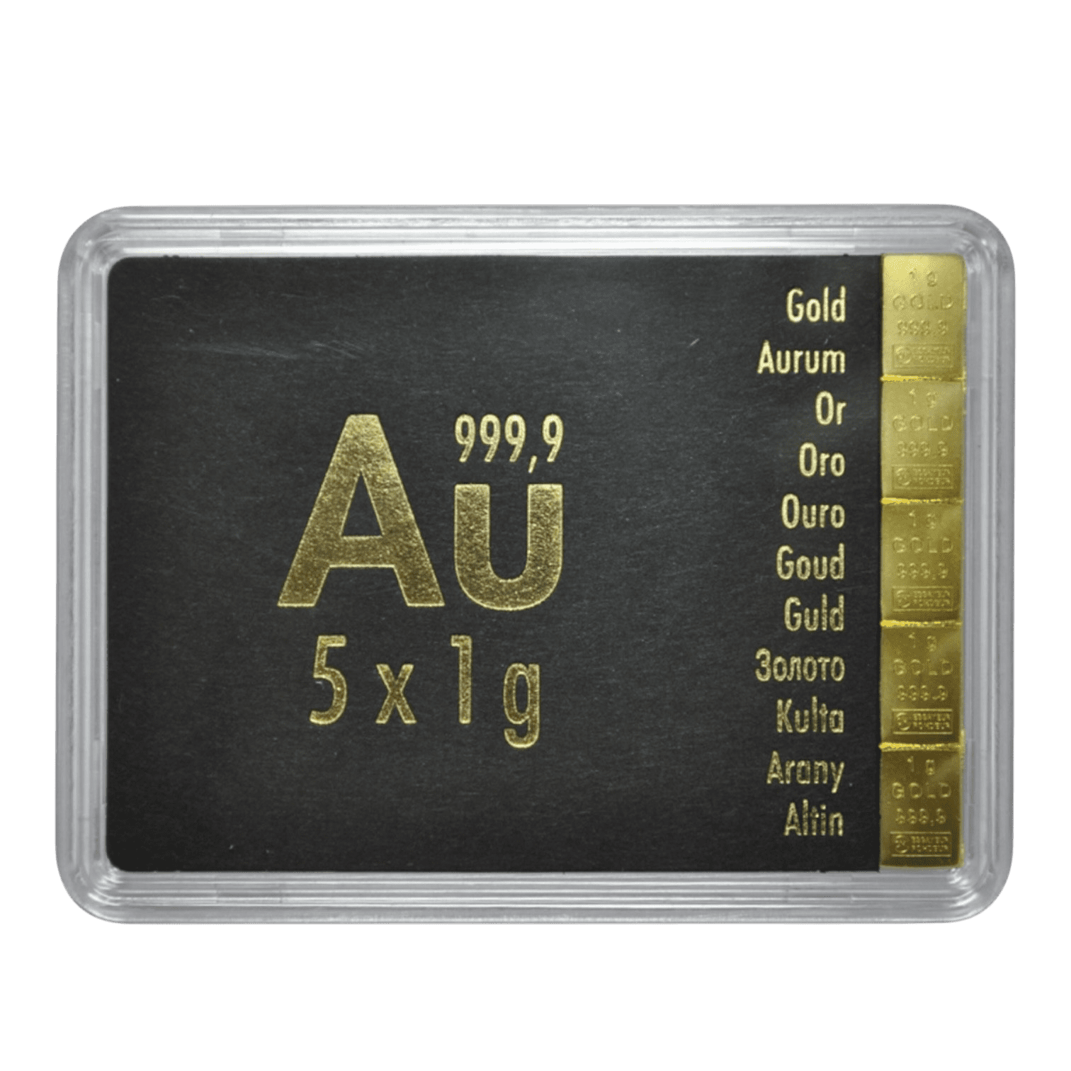 5 x 1 Gramme d’Or Fin Valcambi