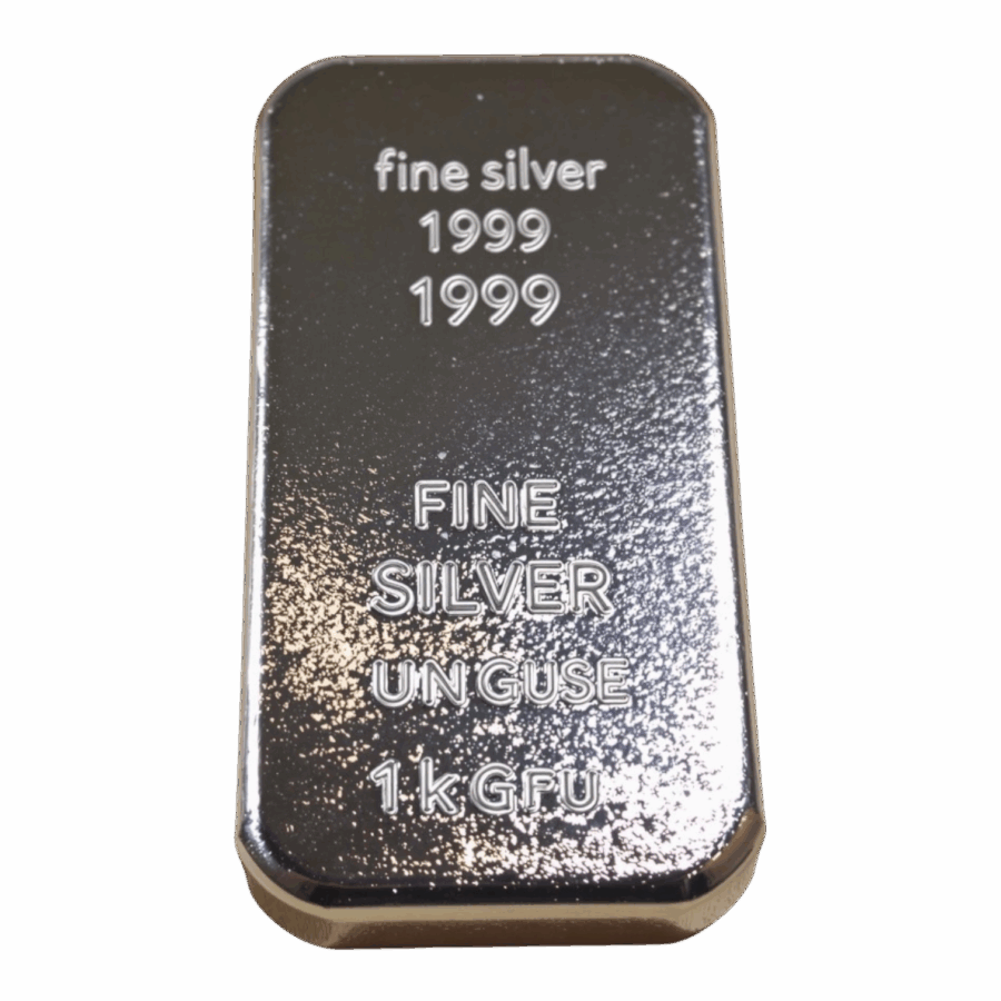 Lingot d'Argent Fin 1000 Grammes