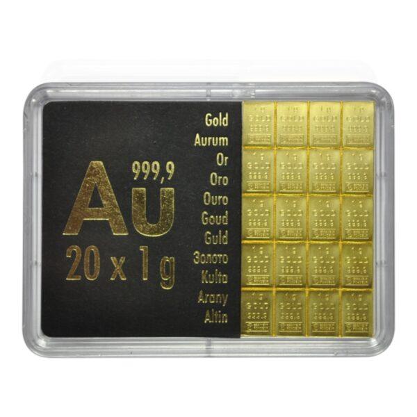20 x 1 Gramme Fine Gold