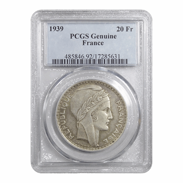 20 Francs Turin de 1939
