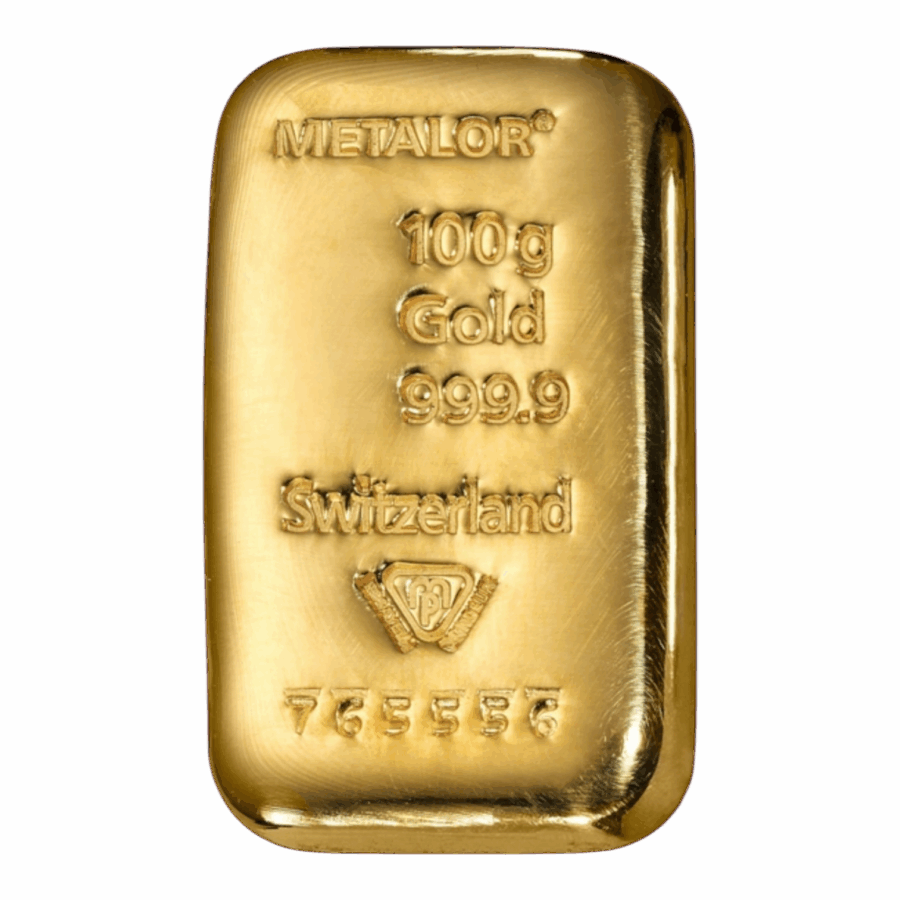 Lingot 100 Grammes d’Or