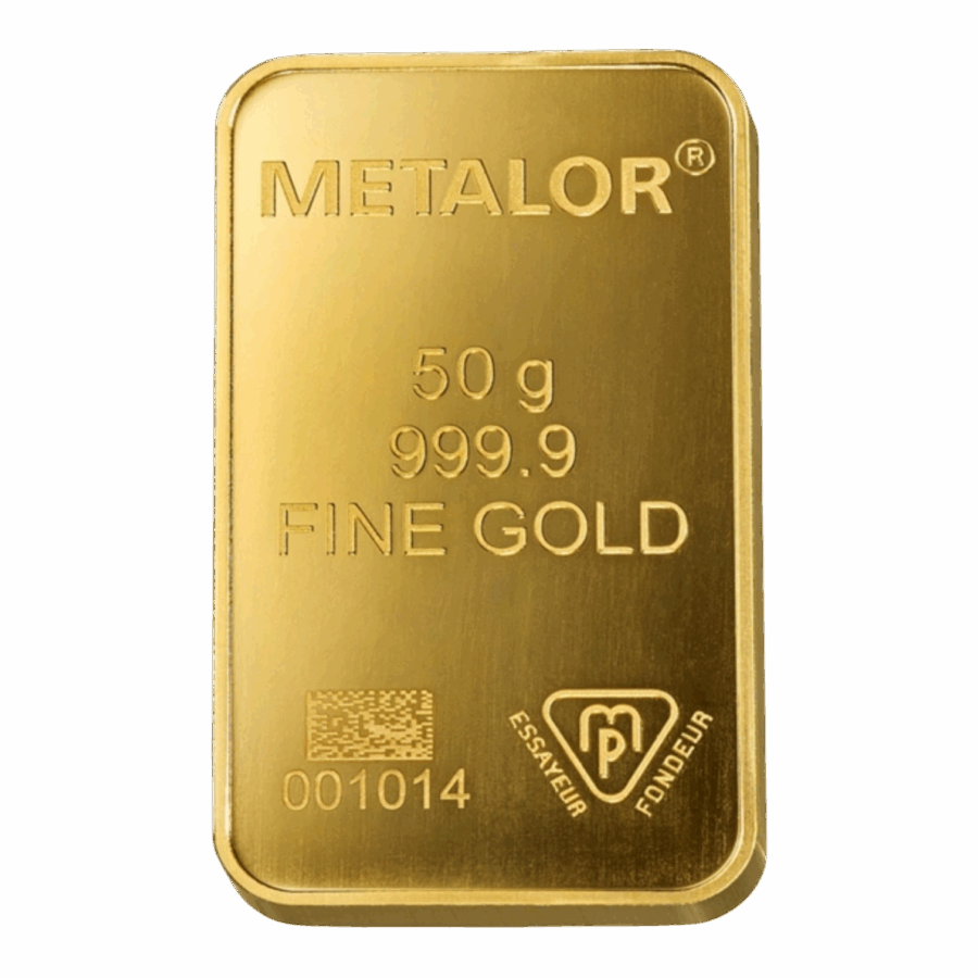 Lingotin 50 Grammes d’Or Fin