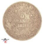 5 francs Cérès, IIe République 1851 Paris