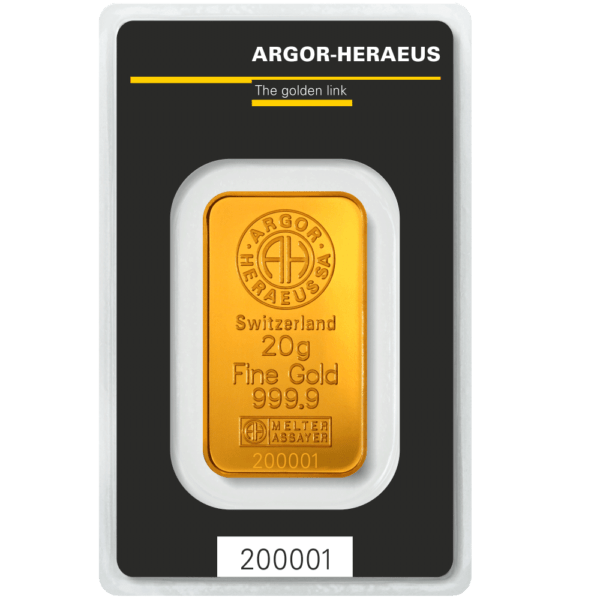 Lingotin 20 Grammes d’Or Fin