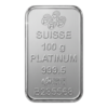 Lingot Platine Fin 100 Grammes Suisse