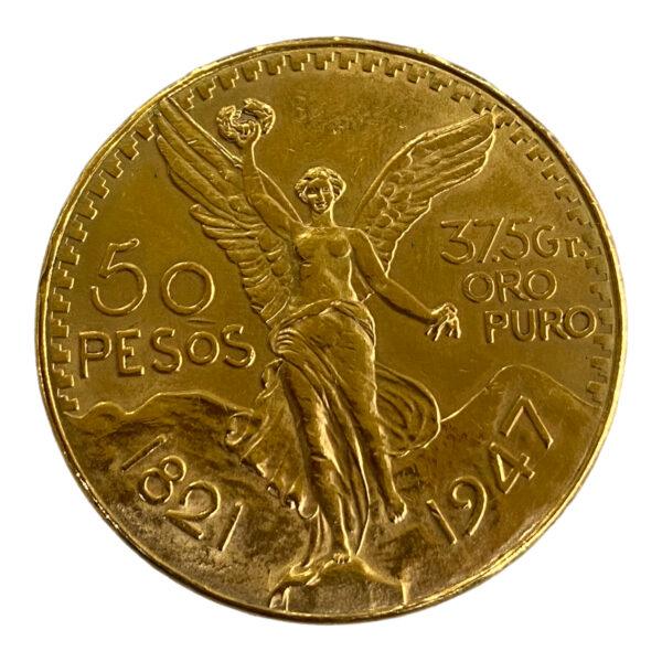 50 Pesos en Or