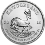 Le Krugerrand en argent fin de l'Afrique du Sud