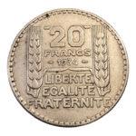 20 Francs Turin 1934 Paris