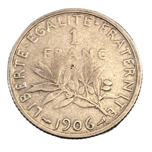 1 Franc Semeuse 1906 Paris