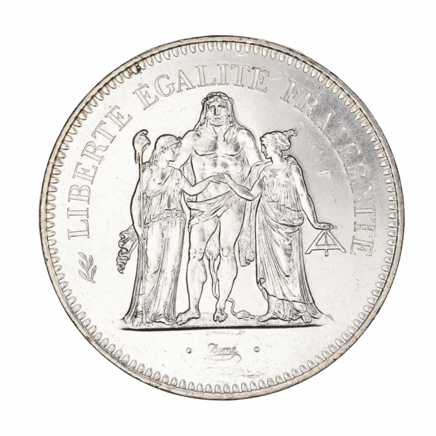 50 Francs Argent Hercule 1978 – Image 2