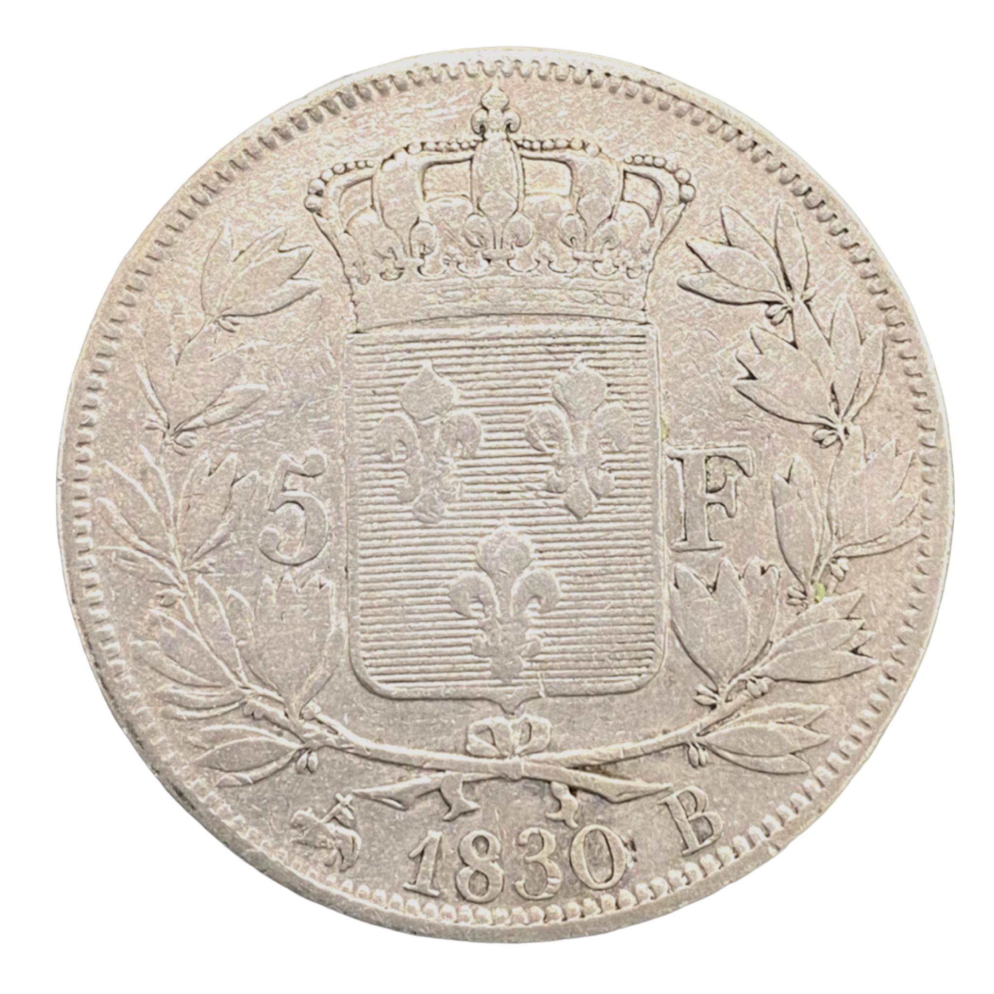 5 Francs Charles X, 2e Type 1830 B