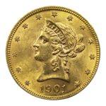10 Dollars US Or Fin 900.00 ‰