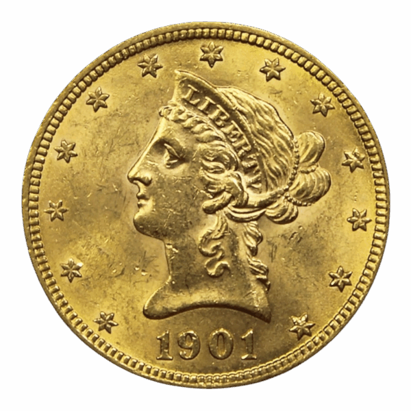 10 Dollars US Or Fin 900.00 ‰