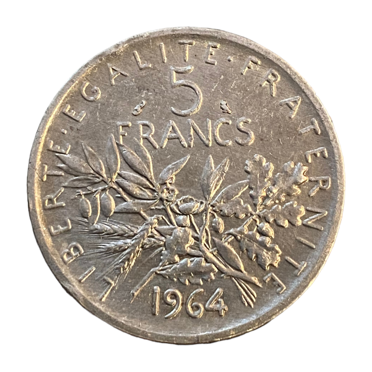 5 Francs Semeuse, Argent 1964 Paris
