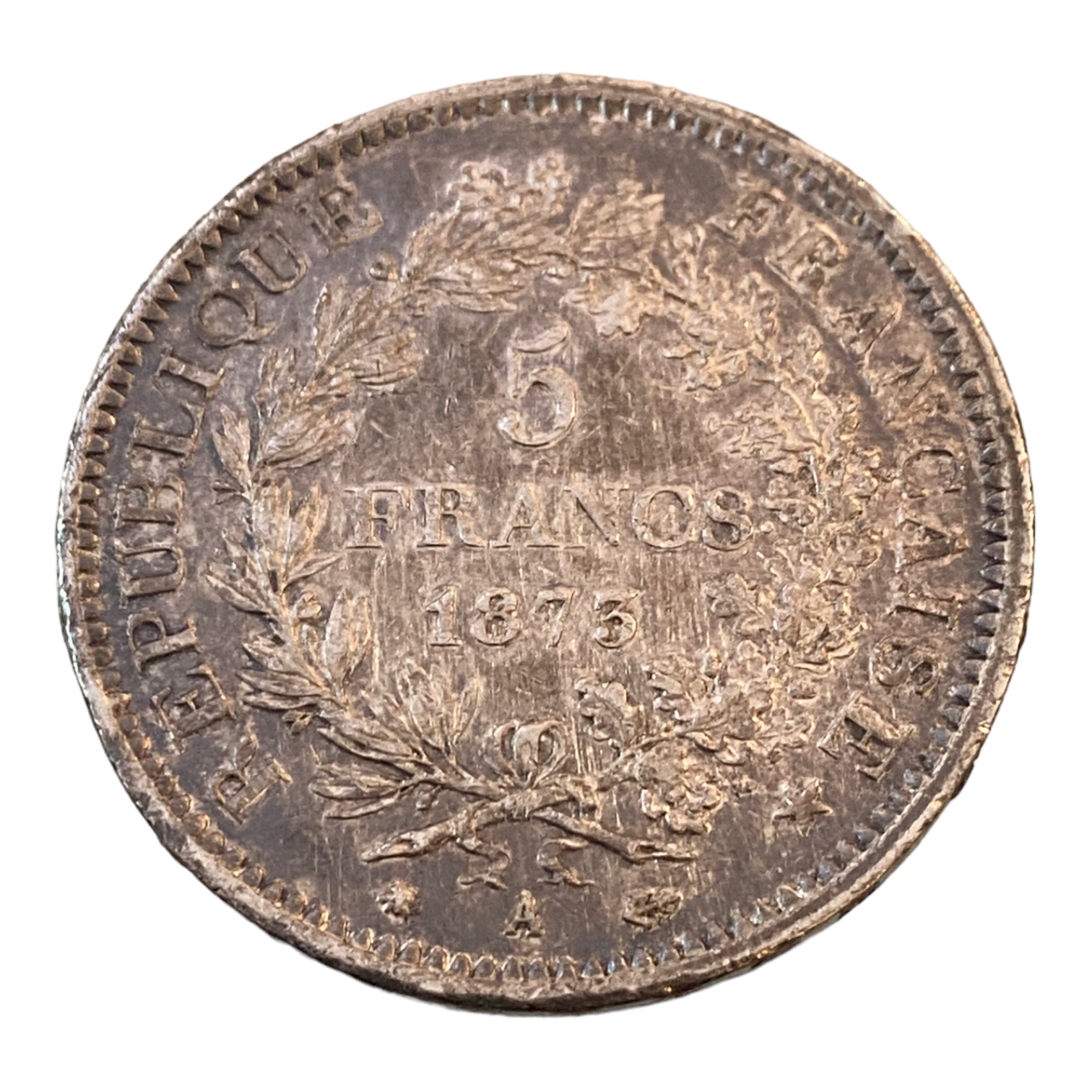 5 Francs Hercule 1873 À Paris