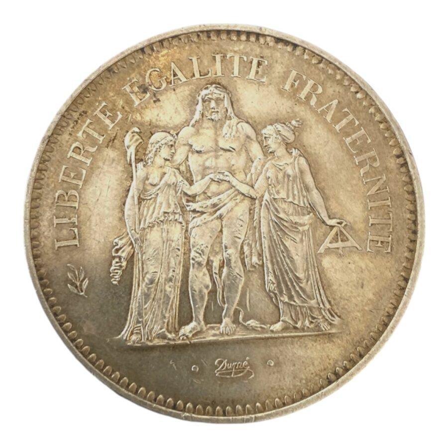 50 Francs Hercule en Argent de 1974 – Image 2