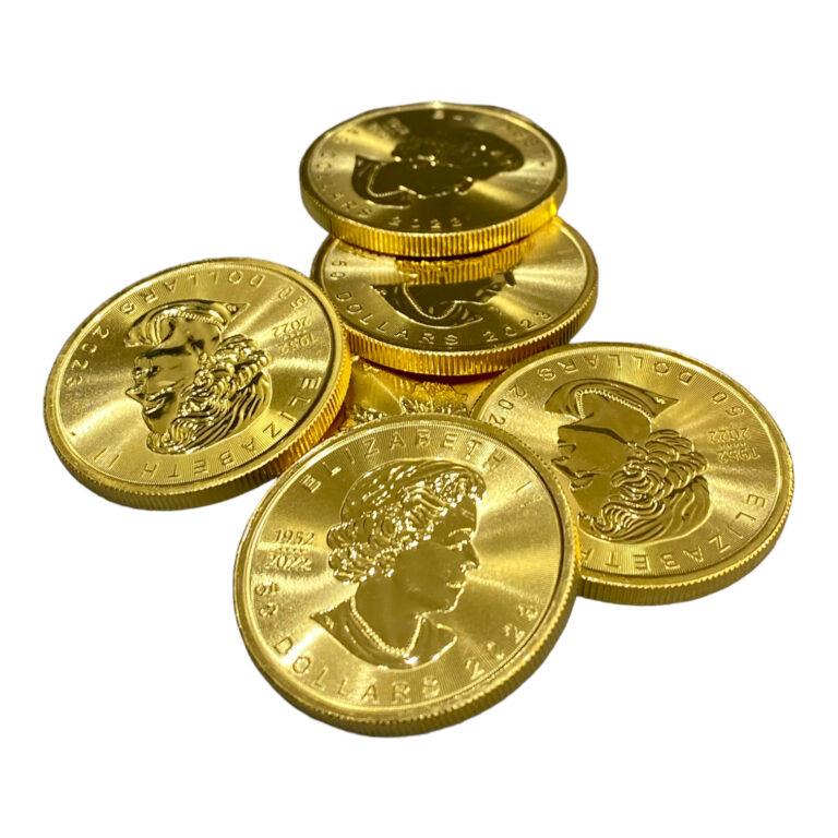 MAPLE LEAF 1 ONCE OR FINE GOLD