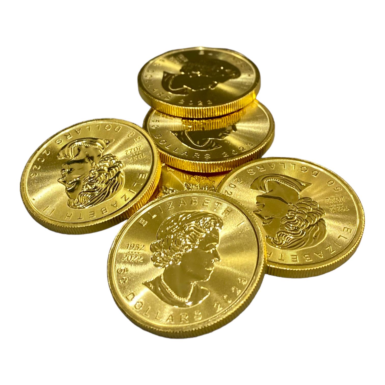MAPLE LEAF 1 ONCE OR FINE GOLD