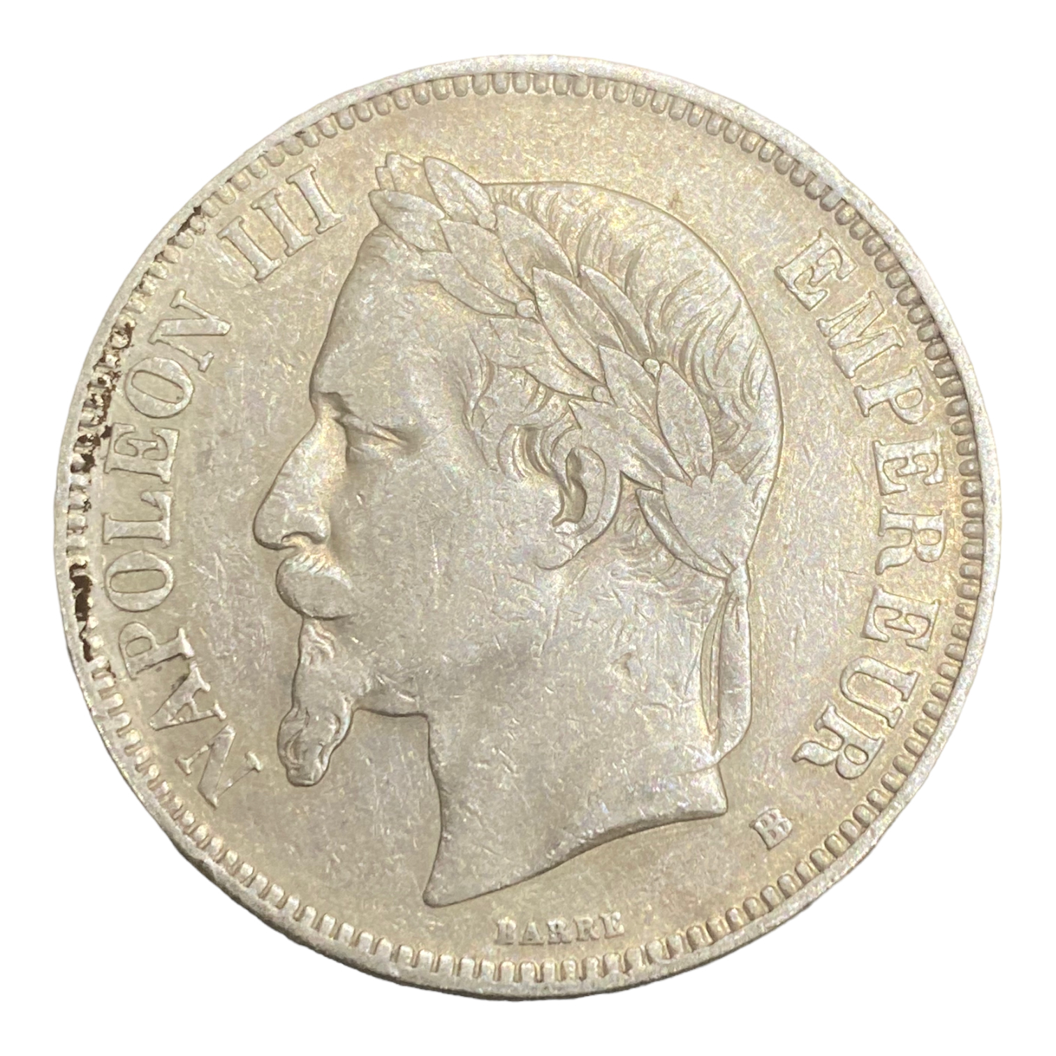5 Francs NAPOLÉON III, TÊTE LAURÉE