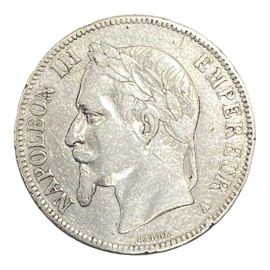 5 Francs Napoléon III, tête laurée, (A) 1867 PARIS