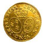 LOUIS XV DIT LE BIEN AIMÉ Louis d’or aux écus ovales, tête ceinte d’un bandeau 1753 Paris
