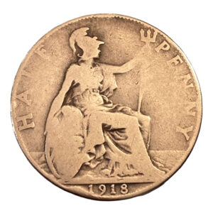 ROYAUME-UNI 1/2 Penny Georges V 1918