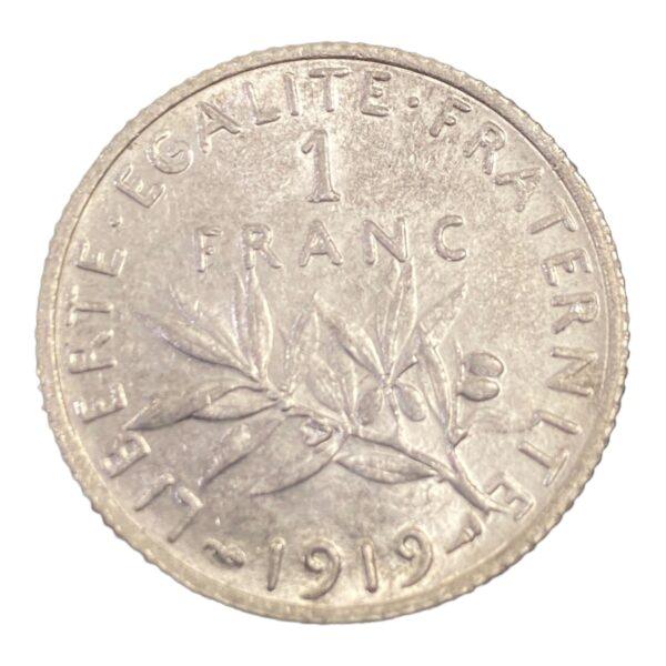 1 Franc Semeuse de 1919 à Paris