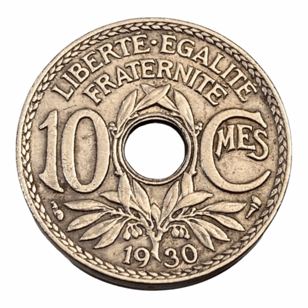  10 Centimes Lindauer de la Troisième République en 1930