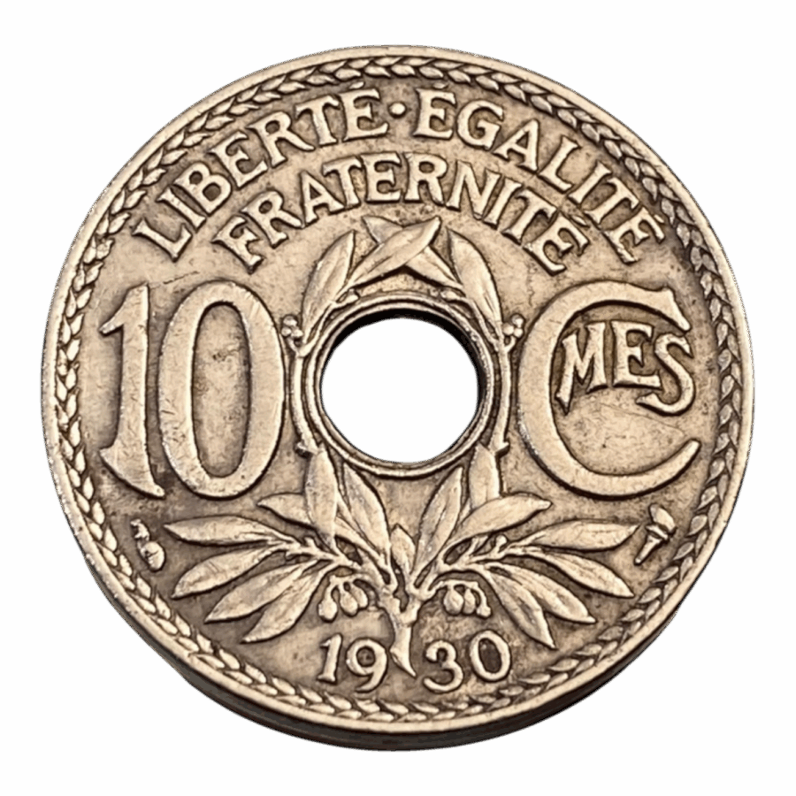  10 Centimes Lindauer de la Troisième République en 1930