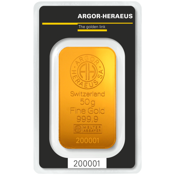 Lingotin 50 Grammes d’Or Fin