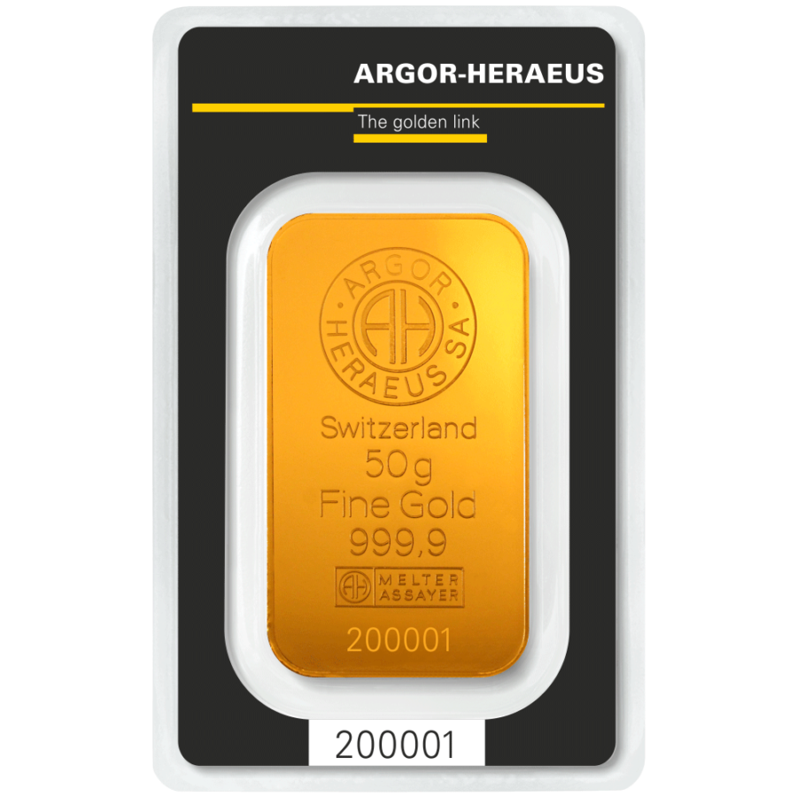 Lingotin 50 Grammes d’Or Fin