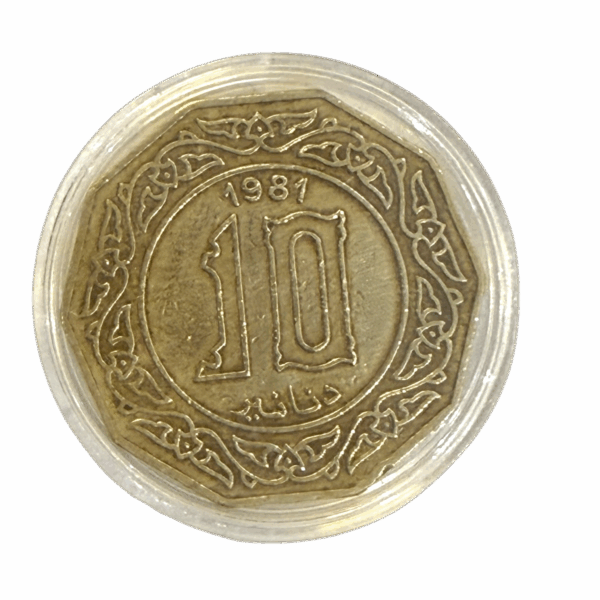 Pièce de 10 Dinars Algériens – Année 1981