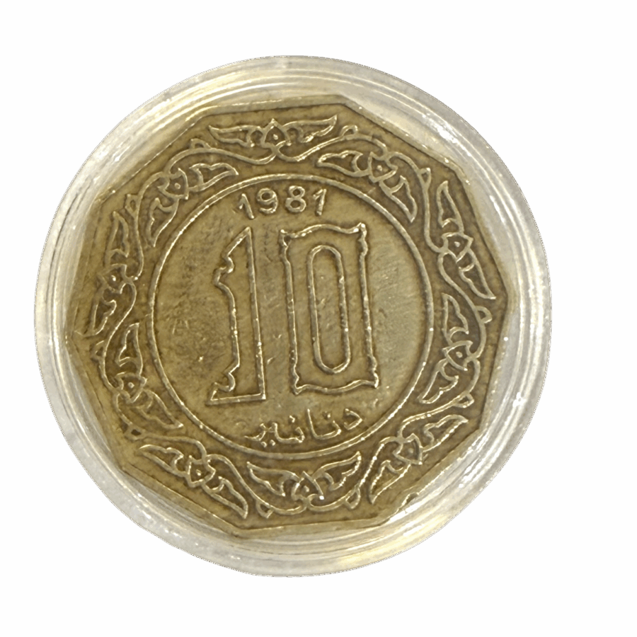 Pièce de 10 Dinars Algériens – Année 1981