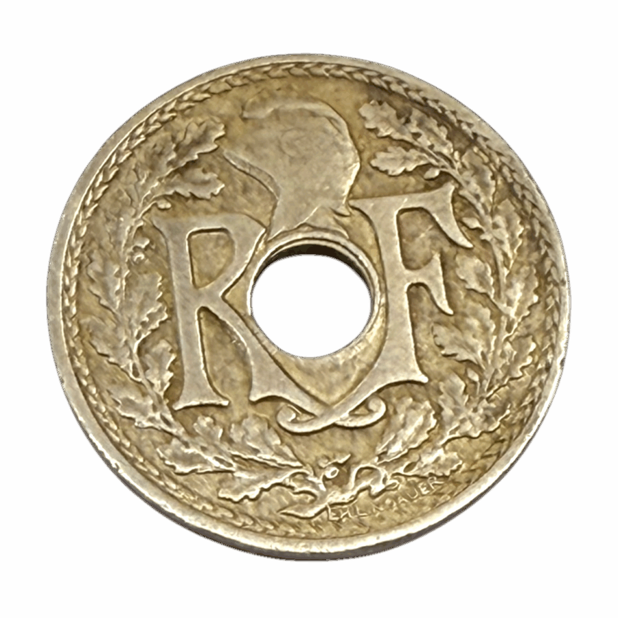 5 Centimes Lindauer Petit Module 1922 – Poissy – Image 2