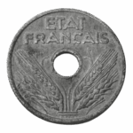 10 centimes État Français – Grand module 1943 – Image 2