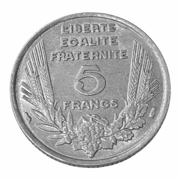  5 Francs Bazor - France 1933 - Nickel