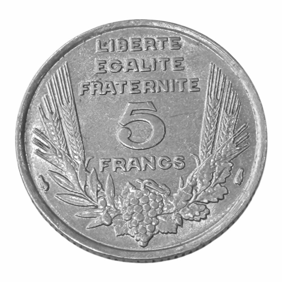  5 Francs Bazor - France 1933 - Nickel