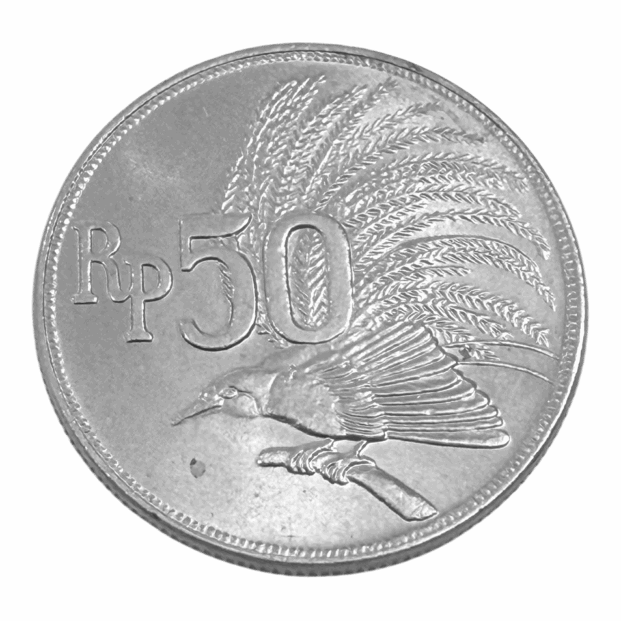 Pièce de 50 Rupiah – Indonésie 1971 – Image 2