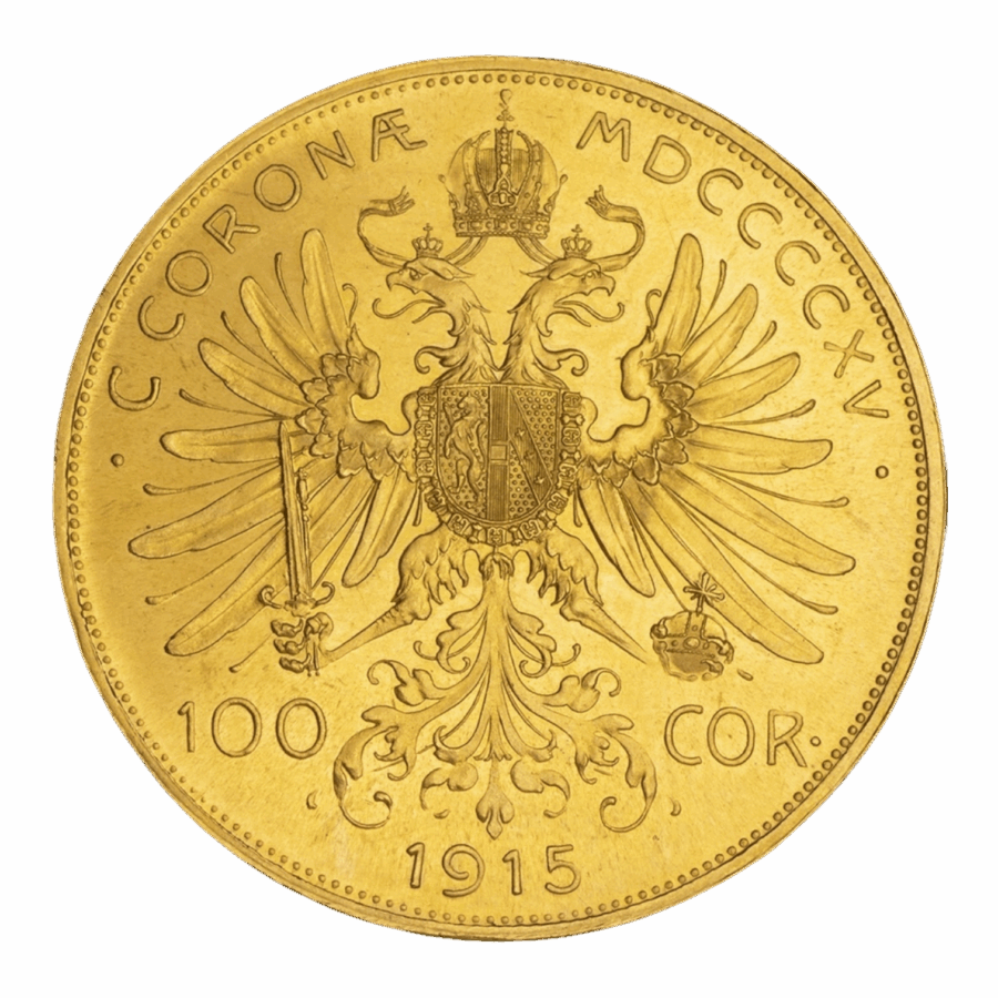 100 Corona Or - Autriche – Image 2