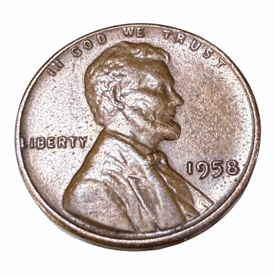 1 Cent Américain – Lincoln Penny 1958