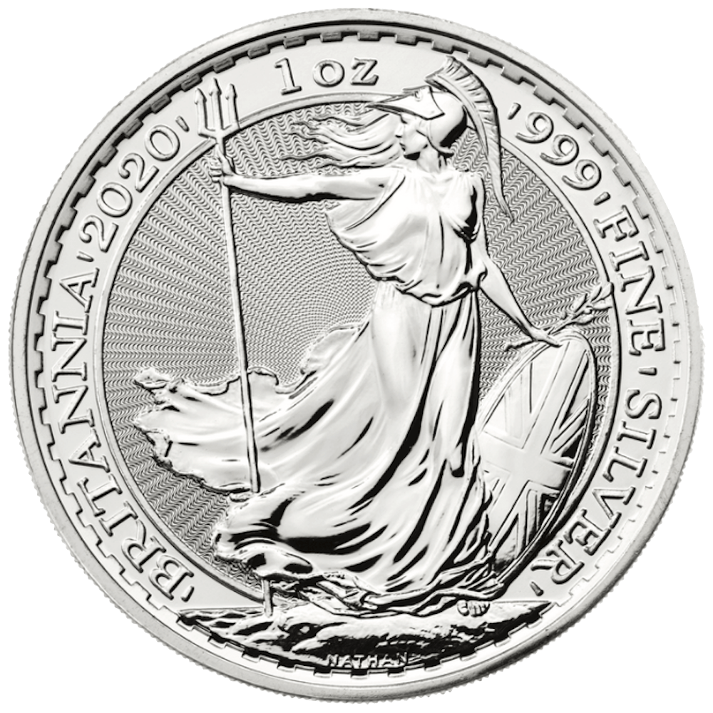 500 Pièces Britannia Argent Fin