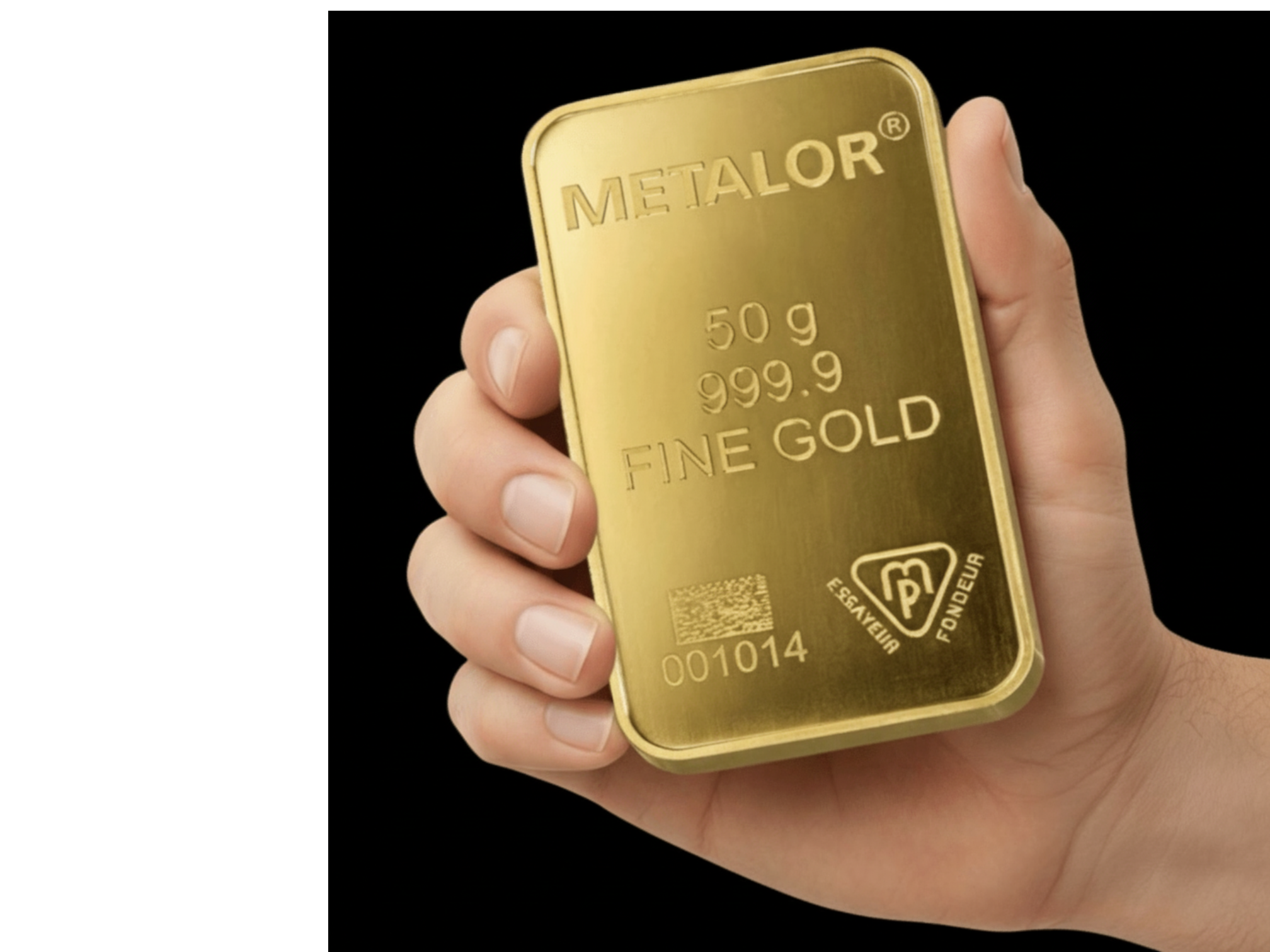 Lingotin 50 Grammes d’Or Fin