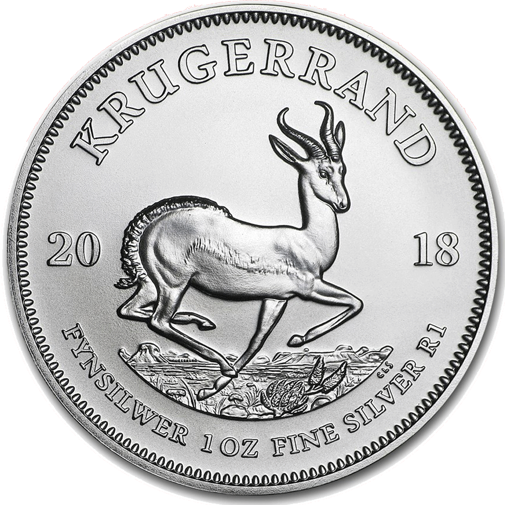 Krugerrand En Argent Fin 900.00%