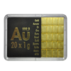 20 x 1 Gramme d'Or Fin Valcambi