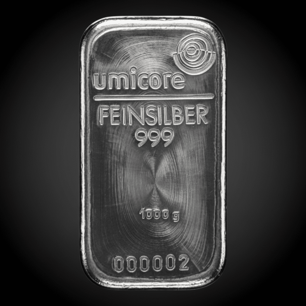 Lingot d'argent 1 kg (exonéré de TVA)