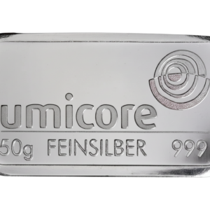 Lingot d'Argent Fin 50 Grammes